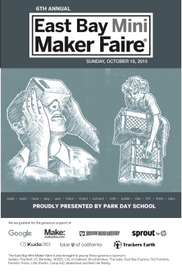 2015 East Bay Mini Maker Faire Program